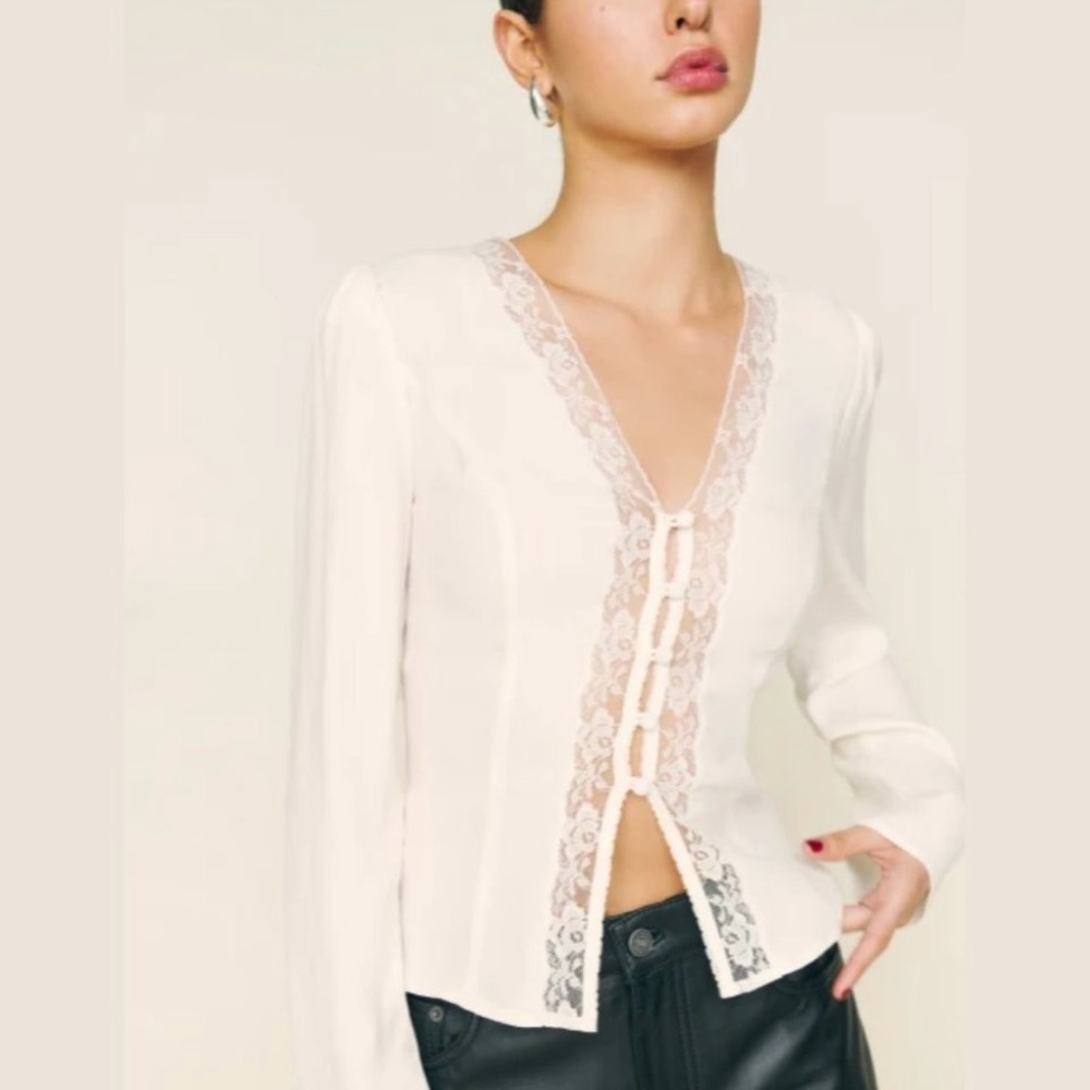 Reformation Nadene Top in Gossamer